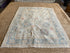 Katya Collazo 5.1x7.9 Cream Afghani Whitewashed Oushak