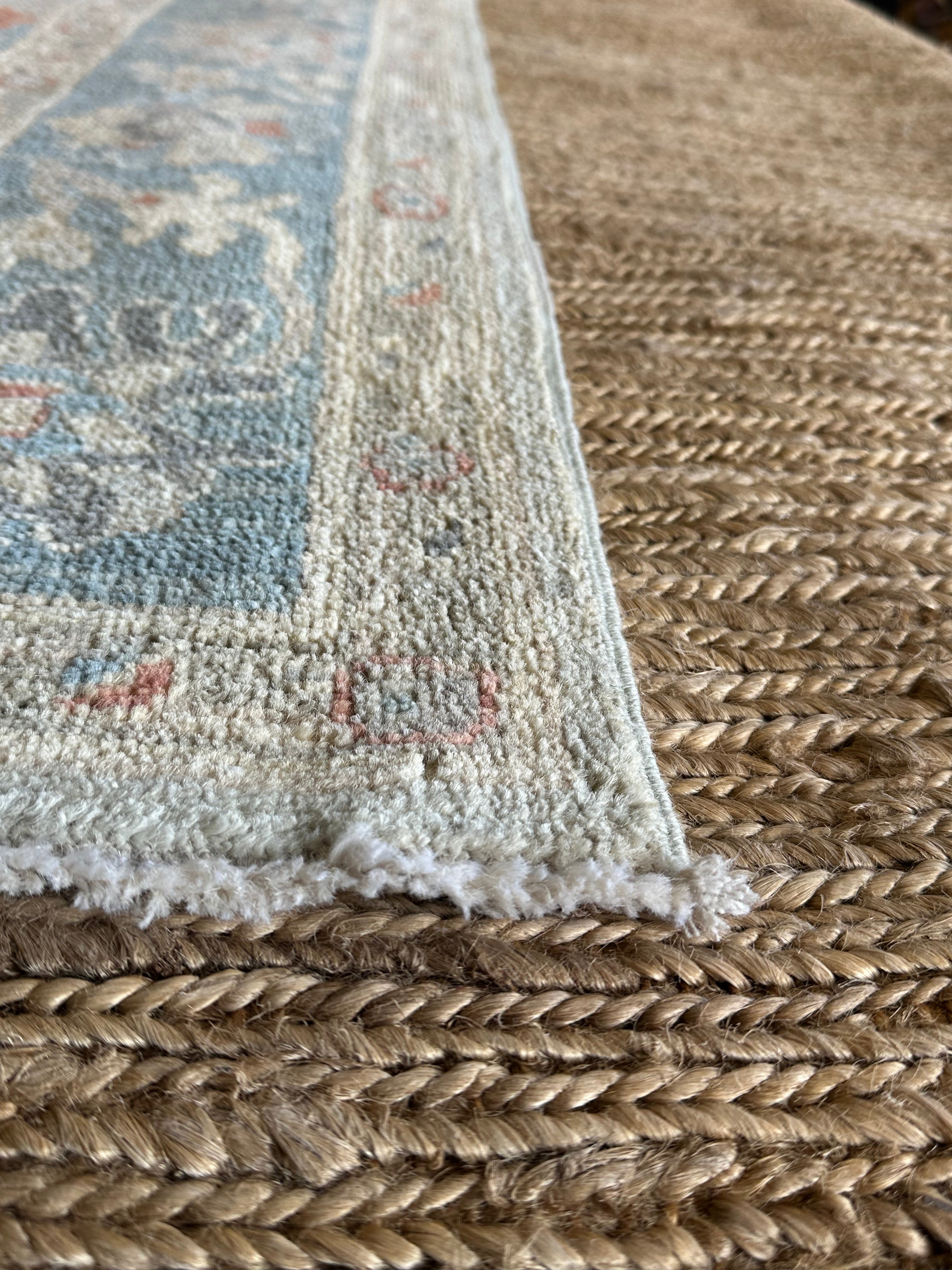 Katya Collazo 5.1x7.9 Cream Afghani Whitewashed Oushak