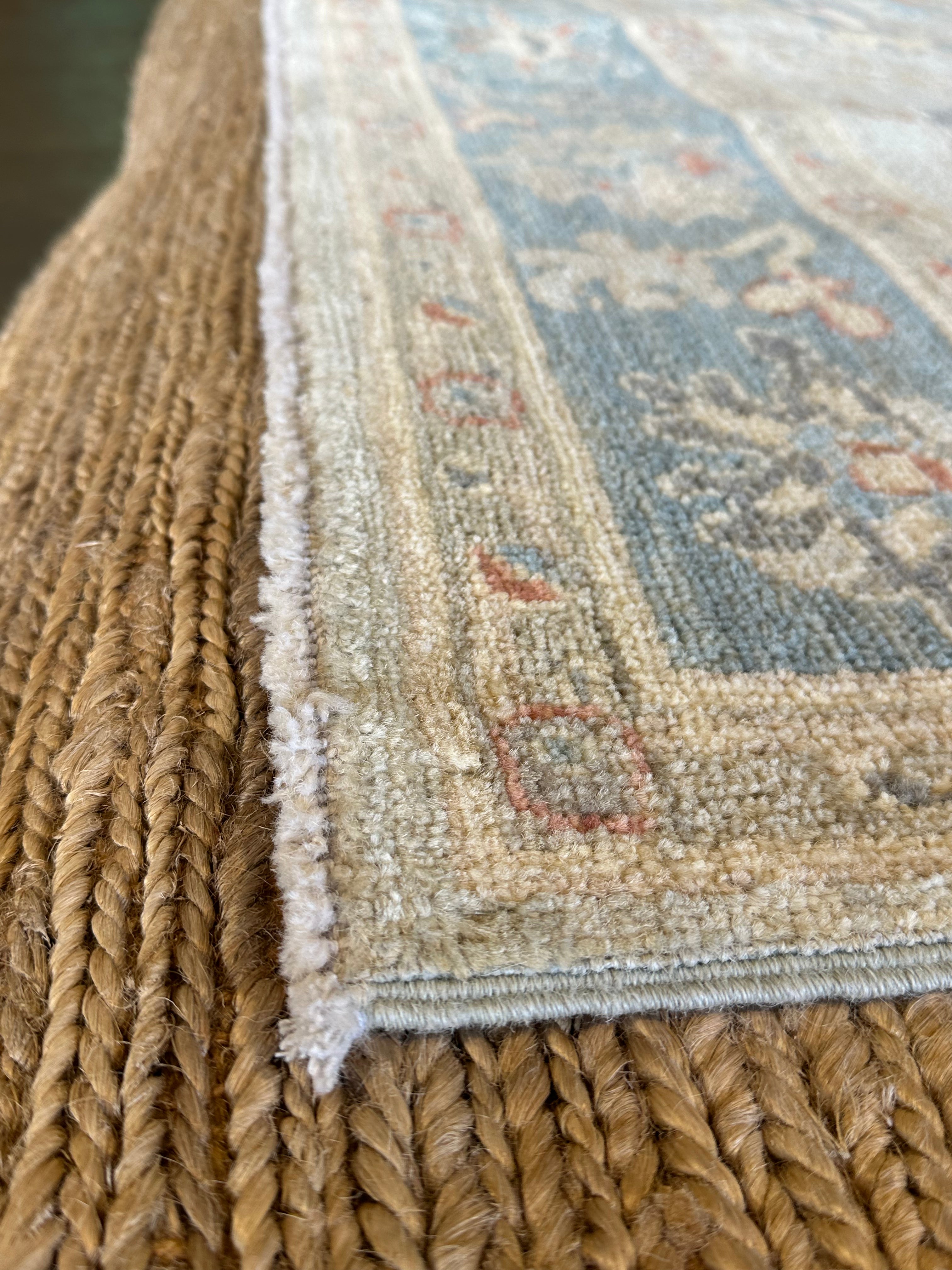 Katya Collazo 5.1x7.9 Cream Afghani Whitewashed Oushak