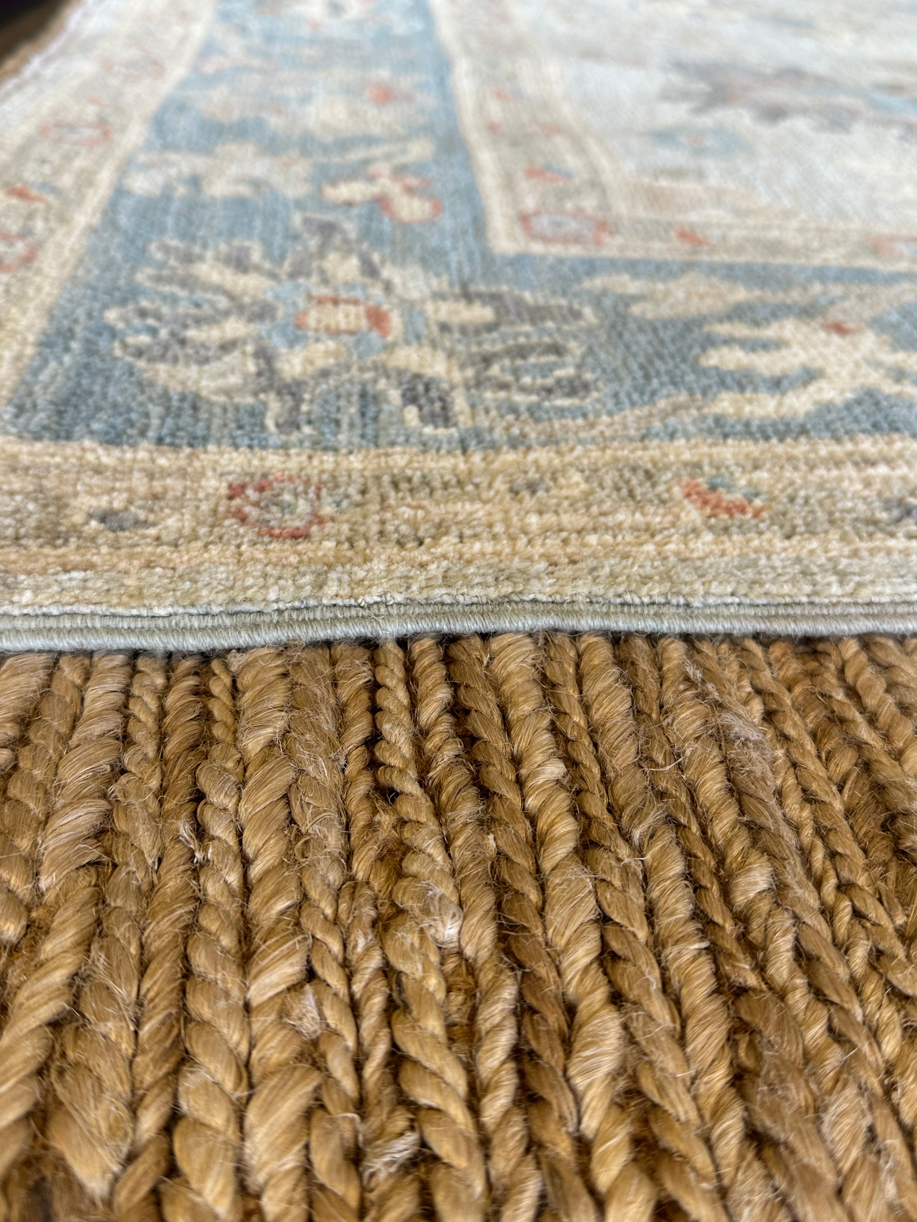 Katya Collazo 5.1x7.9 Cream Afghani Whitewashed Oushak