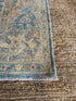 Jamie Guyer 6.1x9 Blue Afghani Whitewashed Oushak
