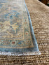 Jamie Guyer 6.1x9 Blue Afghani Whitewashed Oushak