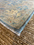 Jamie Guyer 6.1x9 Blue Afghani Whitewashed Oushak