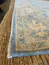 Jamie Guyer 6.1x9 Blue Afghani Whitewashed Oushak