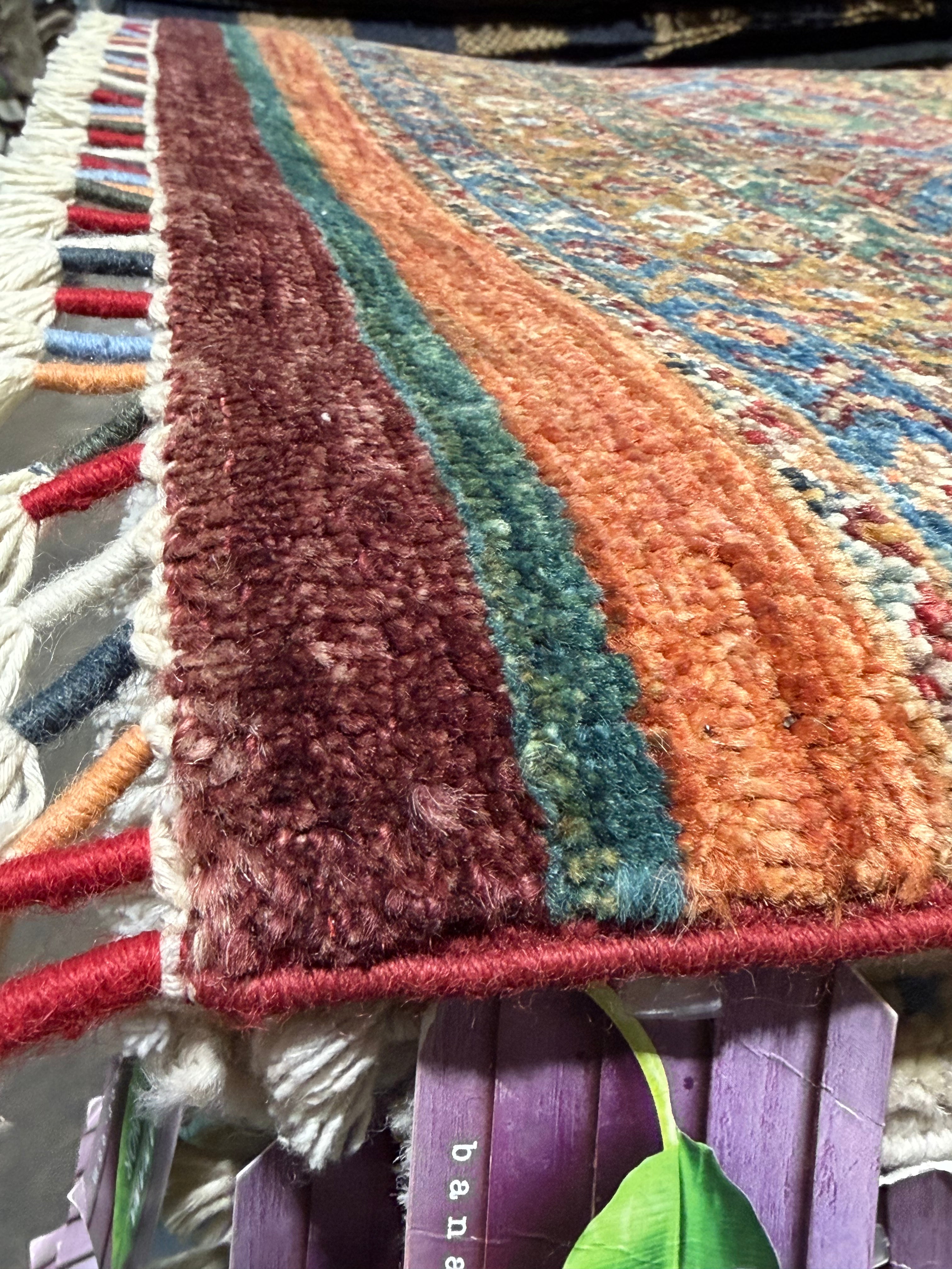 Marin Ireland 2.11x7.10 Orange Afghani Khorjin Runner