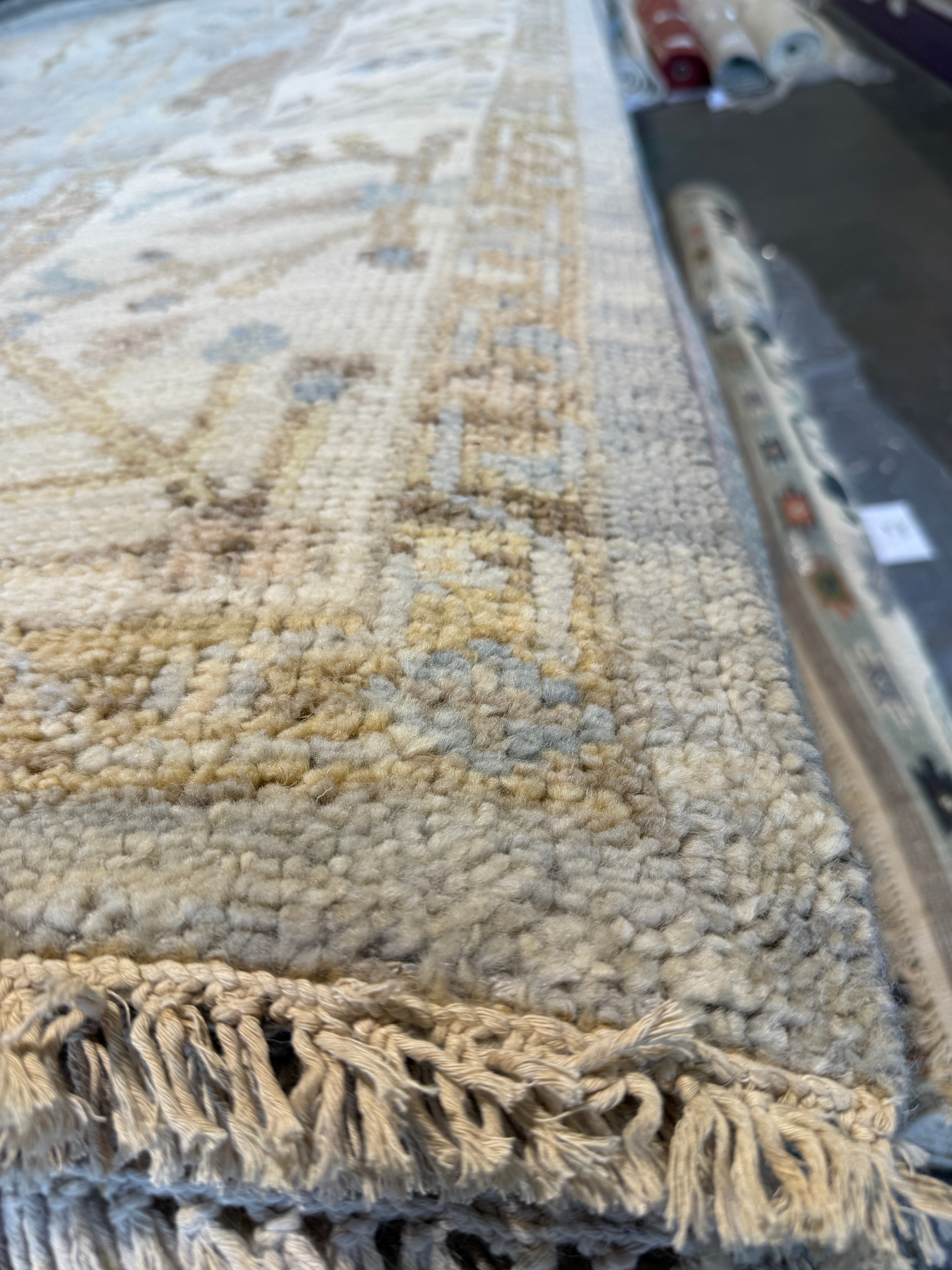 Heather 8x10 Light Brown Hand-Knotted Oushak