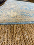 Jamie Guyer 6.1x9 Blue Afghani Whitewashed Oushak