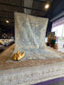 Jamie Guyer 6.1x9 Blue Afghani Whitewashed Oushak