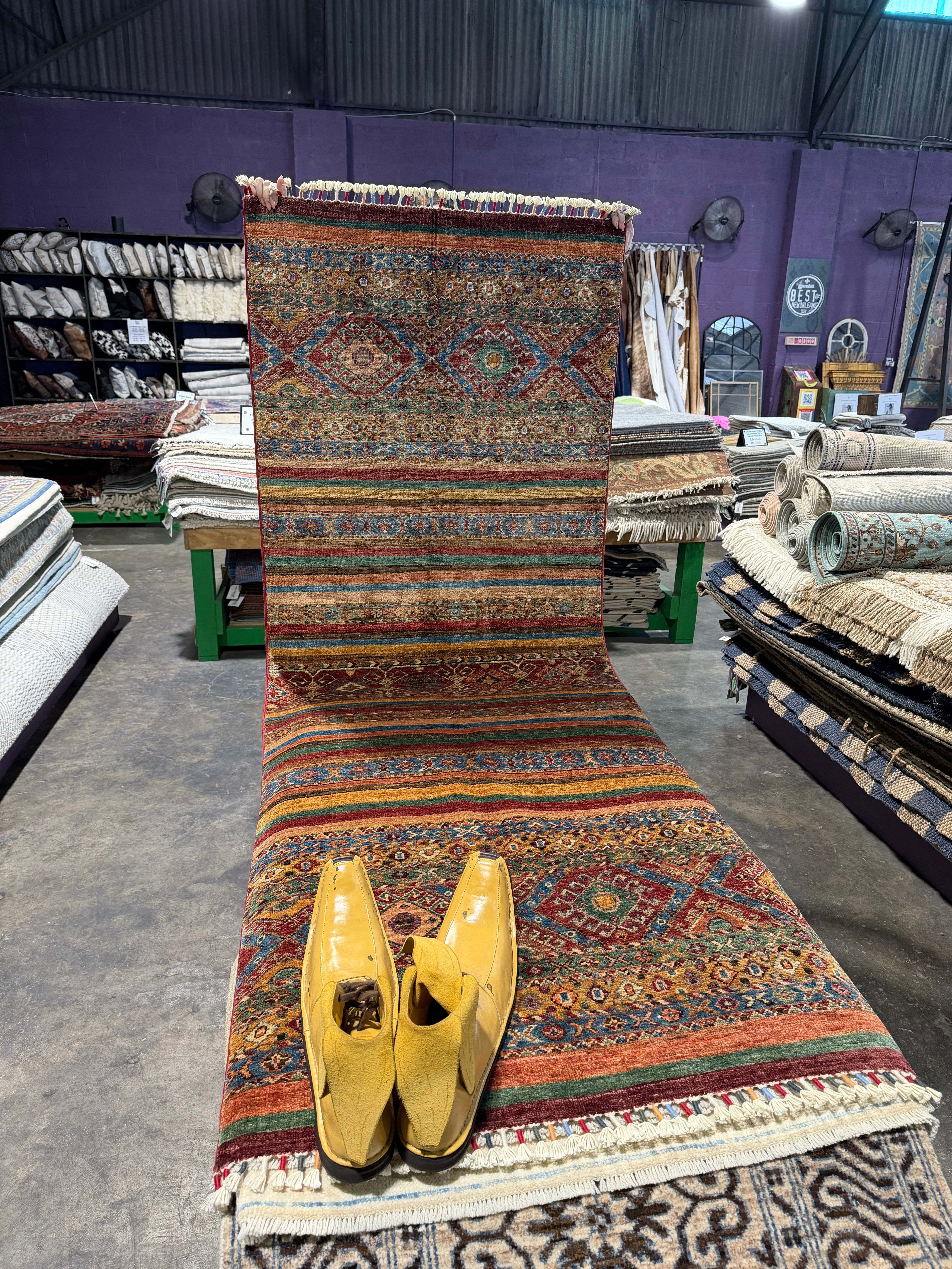 Marin Ireland 2.11x7.10 Orange Afghani Khorjin Runner