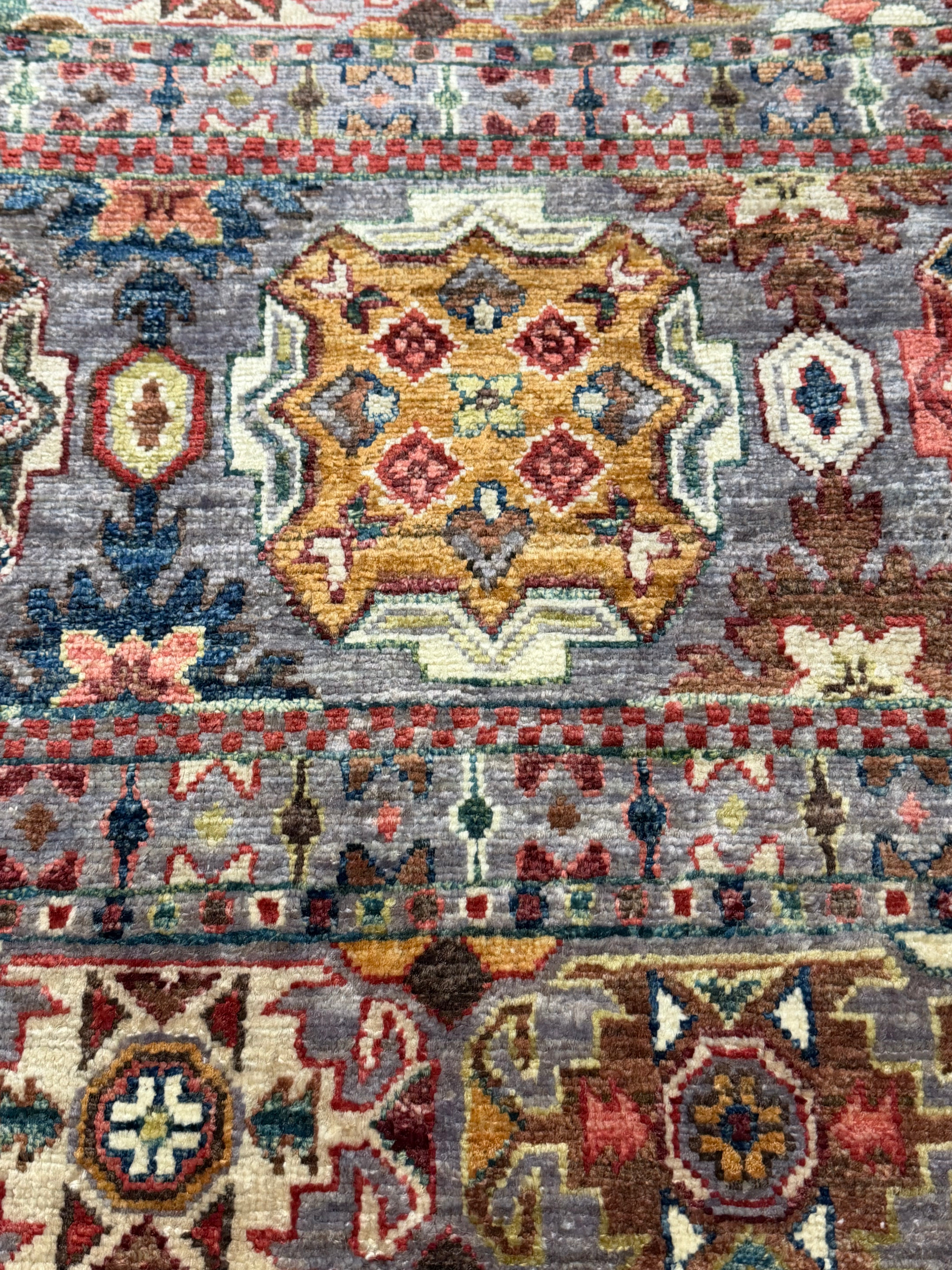 Crystal Fox 1.11x11.4 Orange Afghani Khorjin Runner