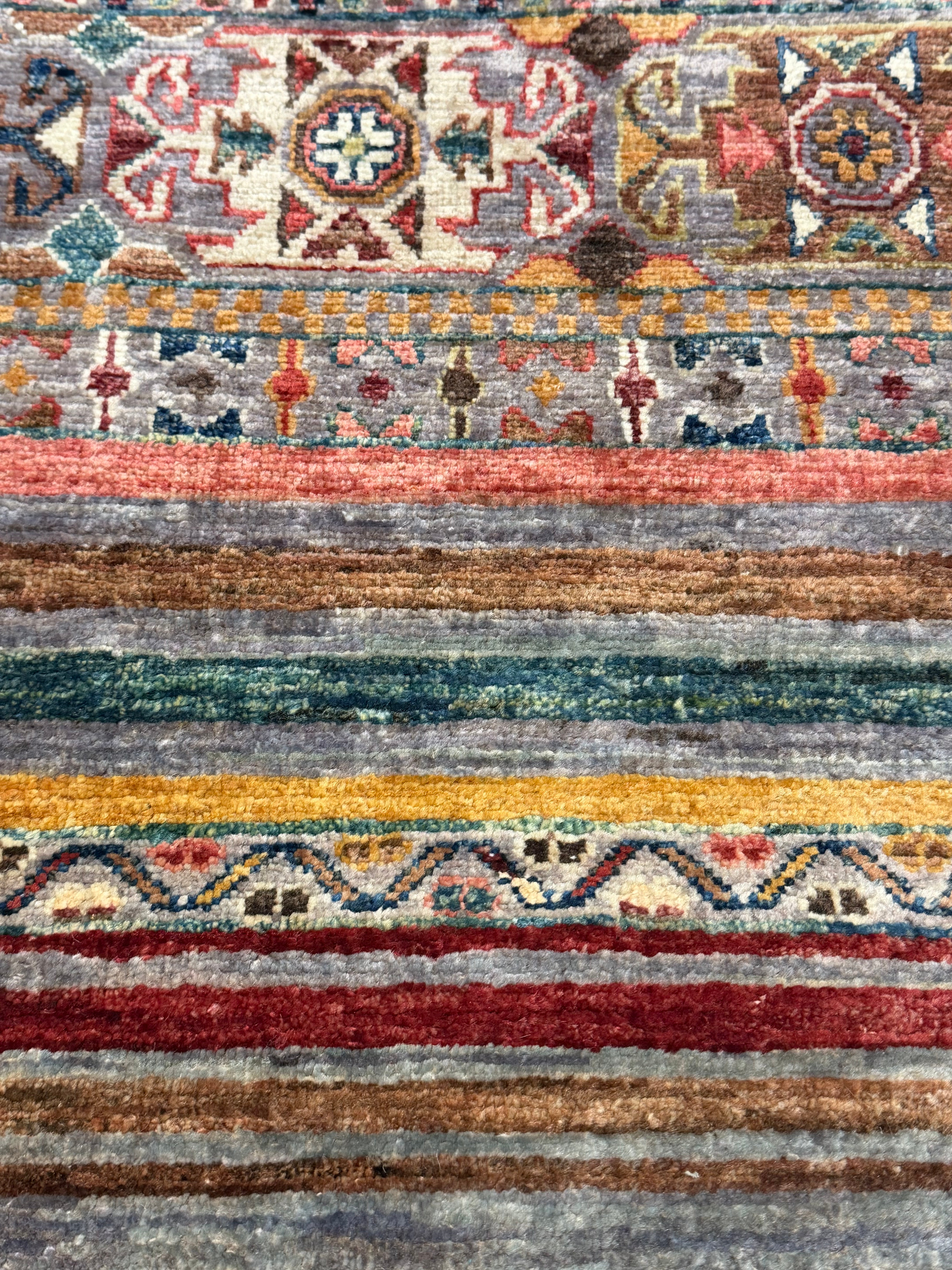 Crystal Fox 1.11x11.4 Orange Afghani Khorjin Runner