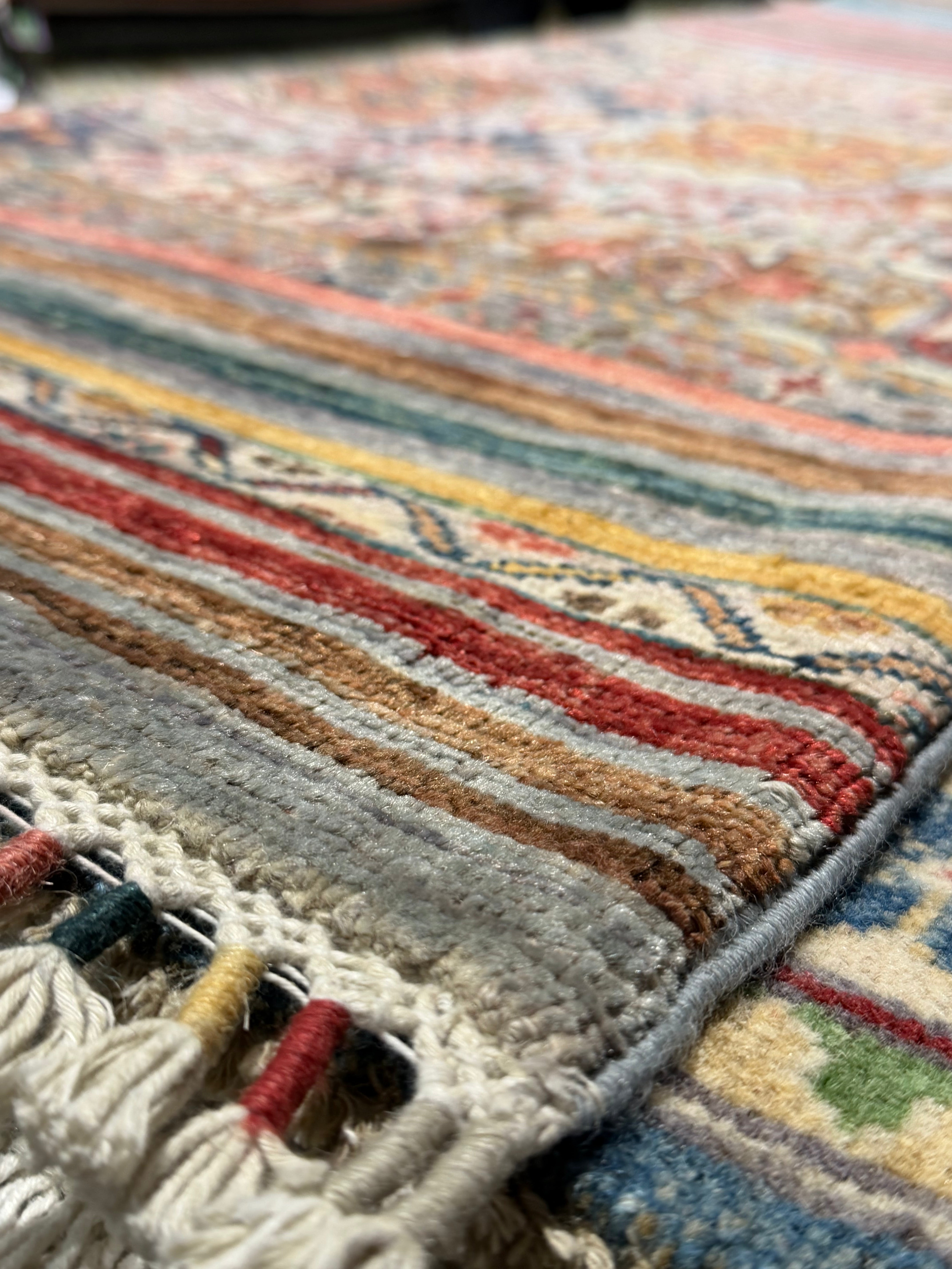 Crystal Fox 1.11x11.4 Orange Afghani Khorjin Runner