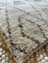 Bryan Brown Hand-Knotted Berber Runner Rug Ivory and Grey (Multiple Sizes)