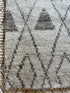 Bryan Brown Hand-Knotted Berber Runner Rug Ivory and Grey (Multiple Sizes)