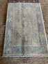Jennifer Ehle 2x3 Blue Afghani Whitewashed Oushak