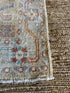 Priscilla Doueihy 2x3.2 Green Afghani Whitewashed Oushak