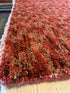 C.O. Bassett 7.6x9.6 Red Hand-Knotted Modern Rug