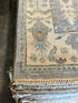 Lianna 8x10 Grey and Ivory Hand-Knotted Oushak Rug