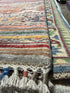 Rebecca Writtenhouse 1.11x11.4 Orange Multi Afghani Khorjin Runner