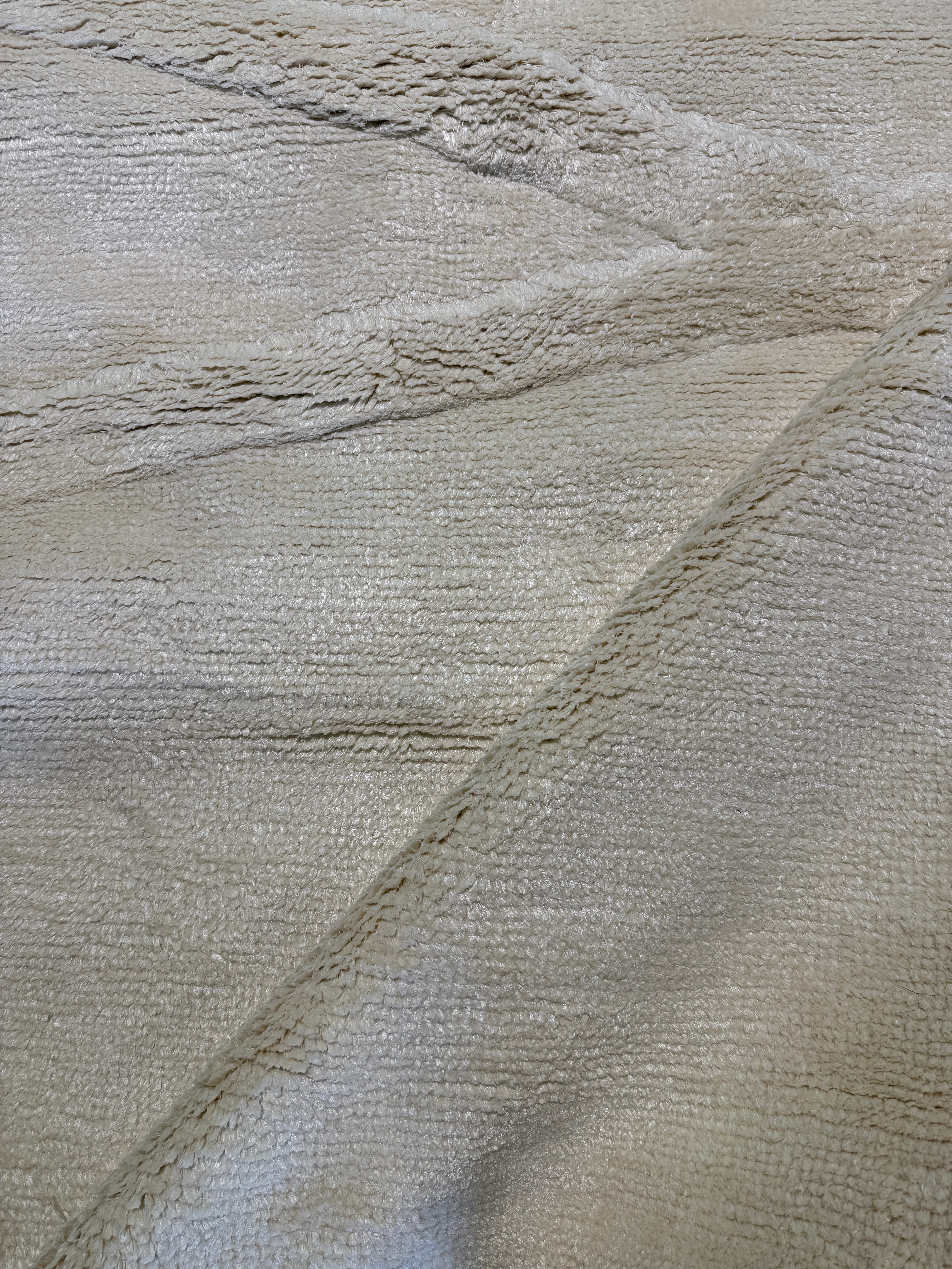 Keith Hunter Jesperson 8.3x10 Cream Hand-Knotted Modern Rug