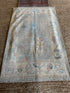 Nashwa Mohammadi 2.8x4.2 Blue Afghani Whitewashed Oushak