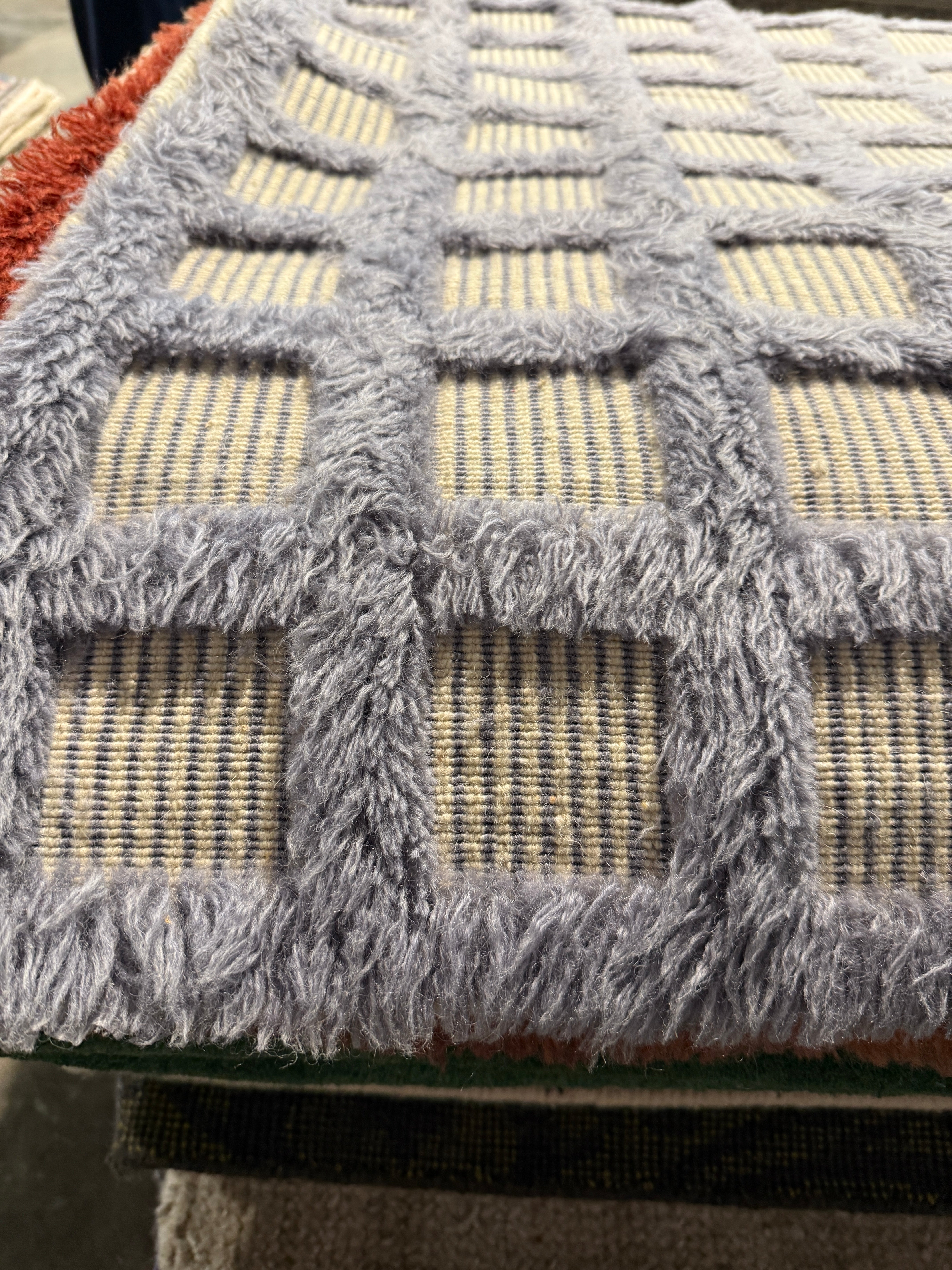 Billiana Extra Grande3.6x9.6 Grey Handwoven Modern Runner