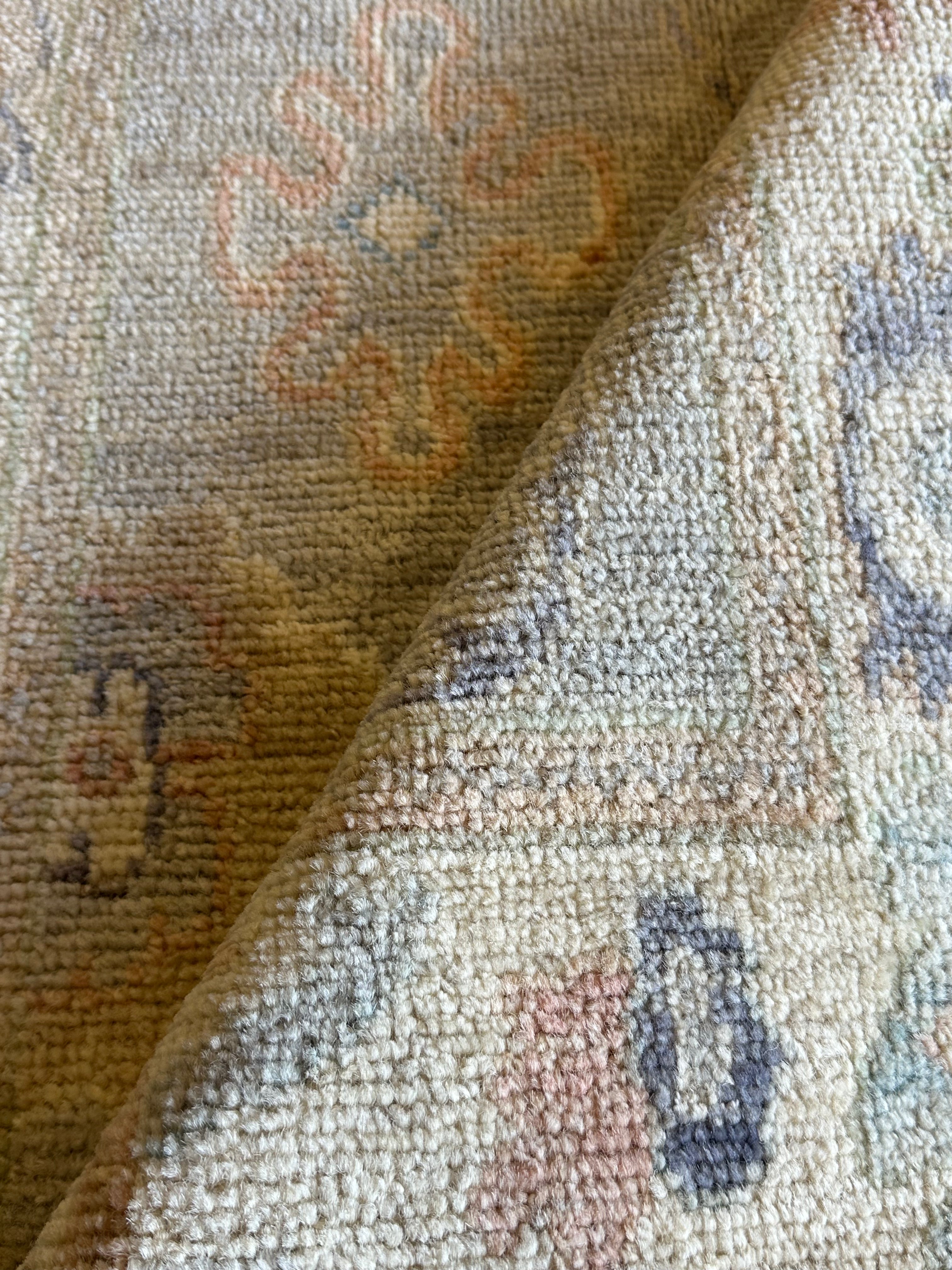 Nashwa Mohammadi 2.8x4.2 Blue Afghani Whitewashed Oushak