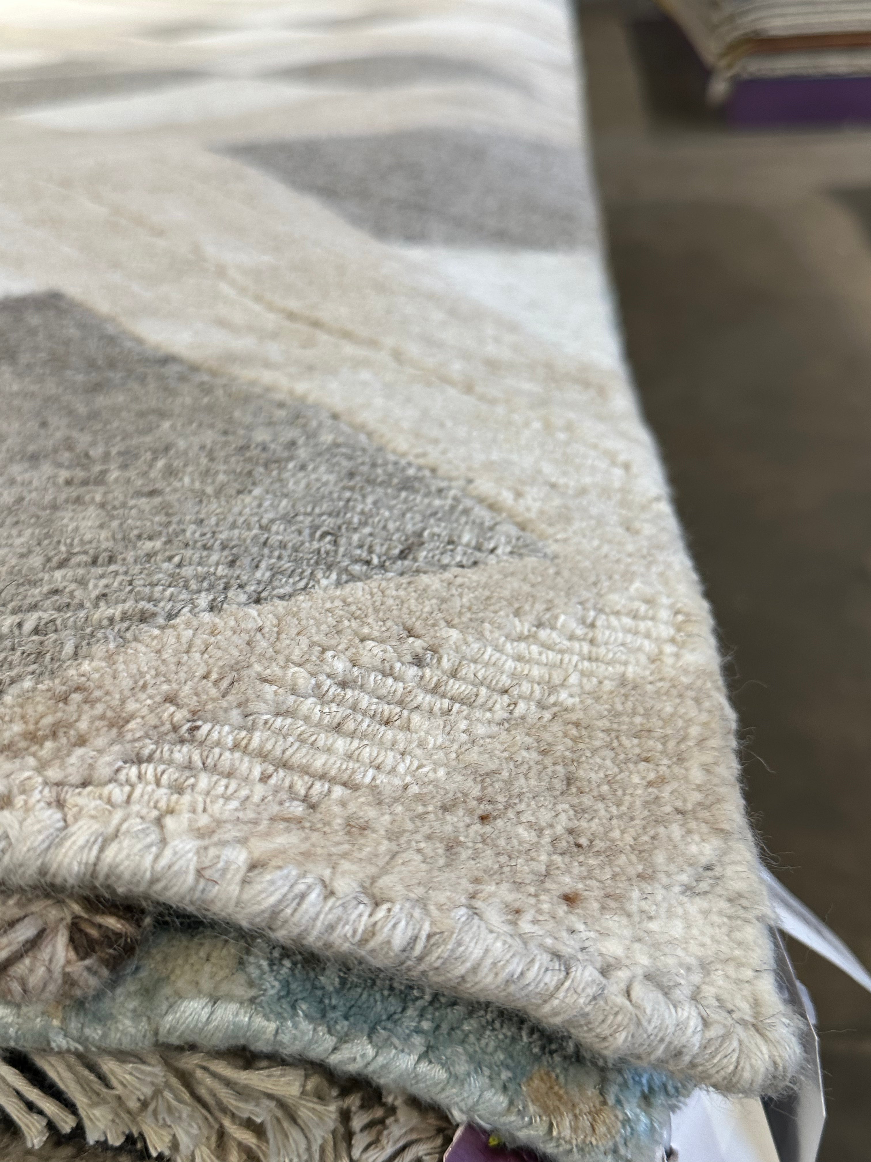 Nico 9x11.9 Hand-Knotted Modern Loop Cut Rug