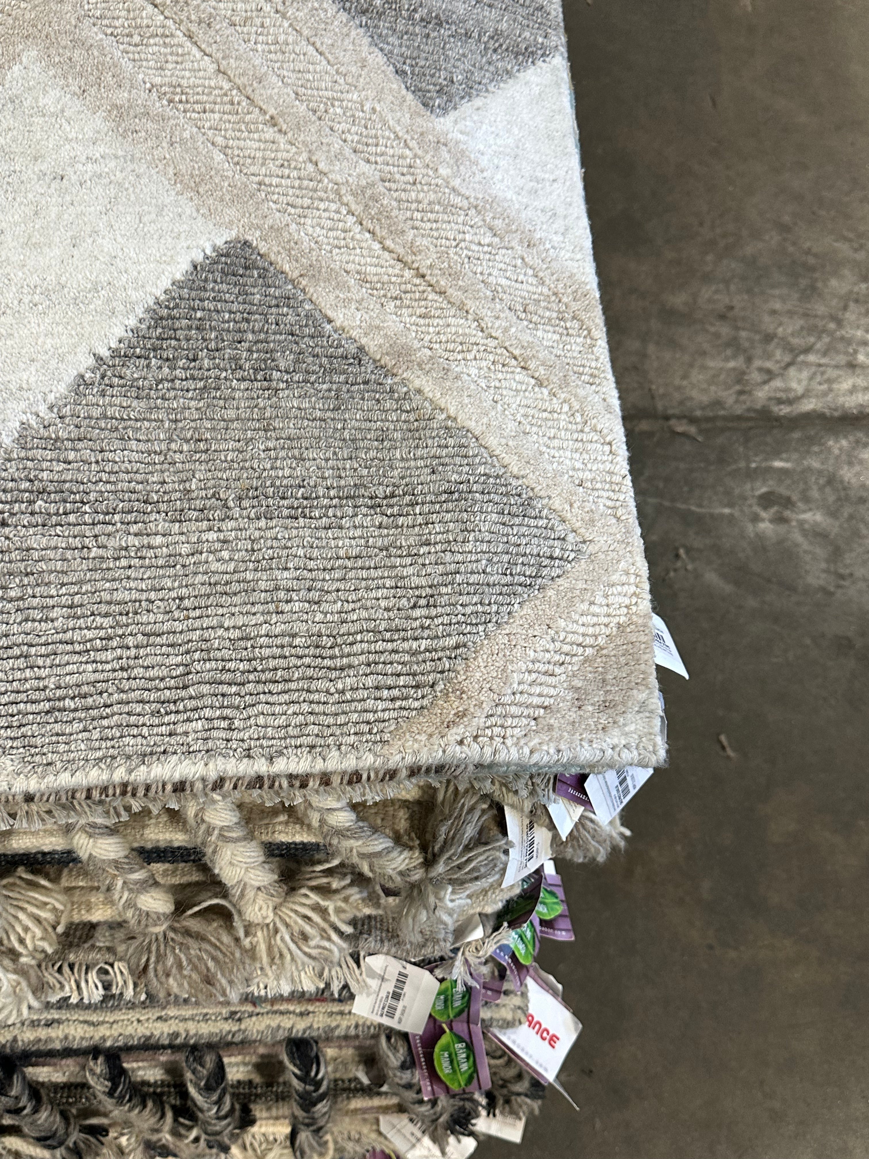 Nico 9x11.9 Hand-Knotted Modern Loop Cut Rug