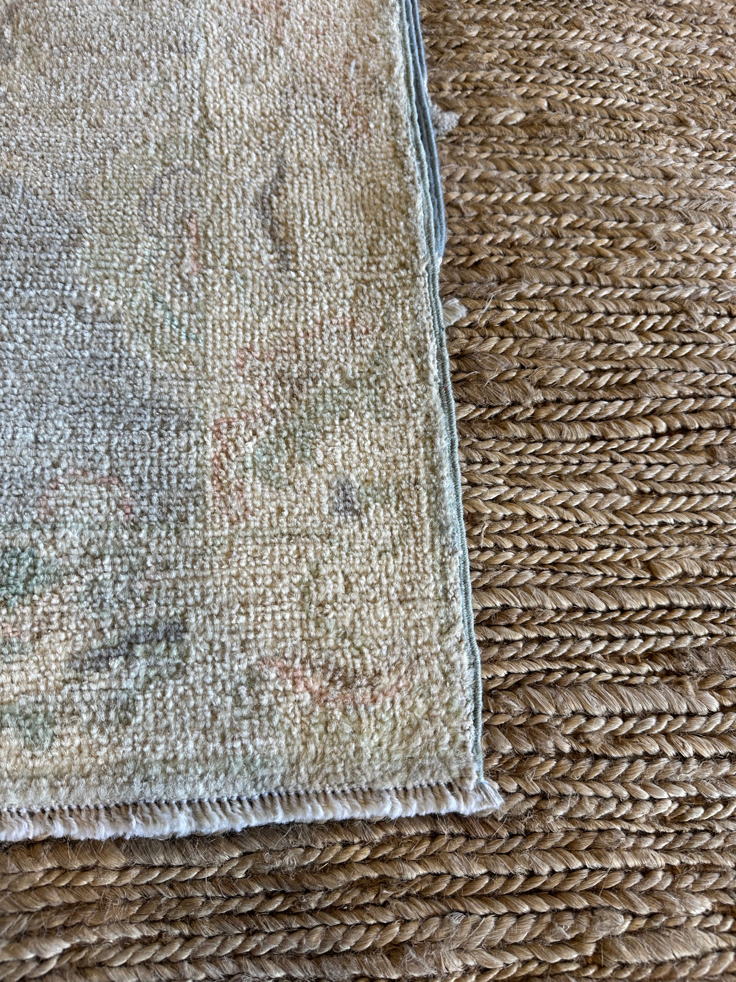 Genesis Rodriguez 2x3 Cream Afghani Whitewashed Oushak