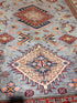 Tessa Thompson 5.6x7.11 Gray Multi  Afghani Kazak Rug