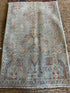 Charlie Harris 2x3 Blue Afghani Whitewashed Oushak