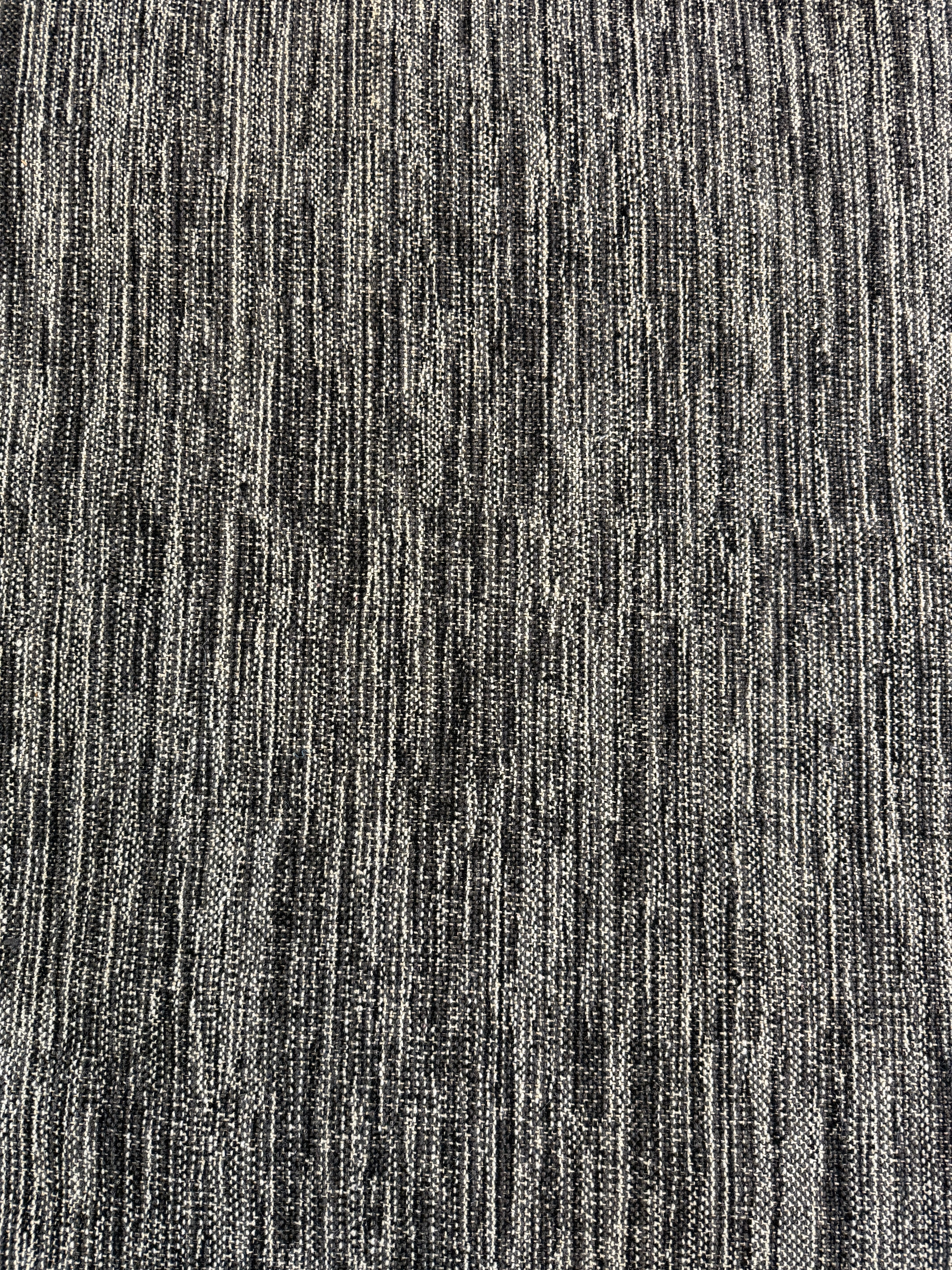 Dale Housden 9x12 Handwoven Durrie Textured Black and Charcoal