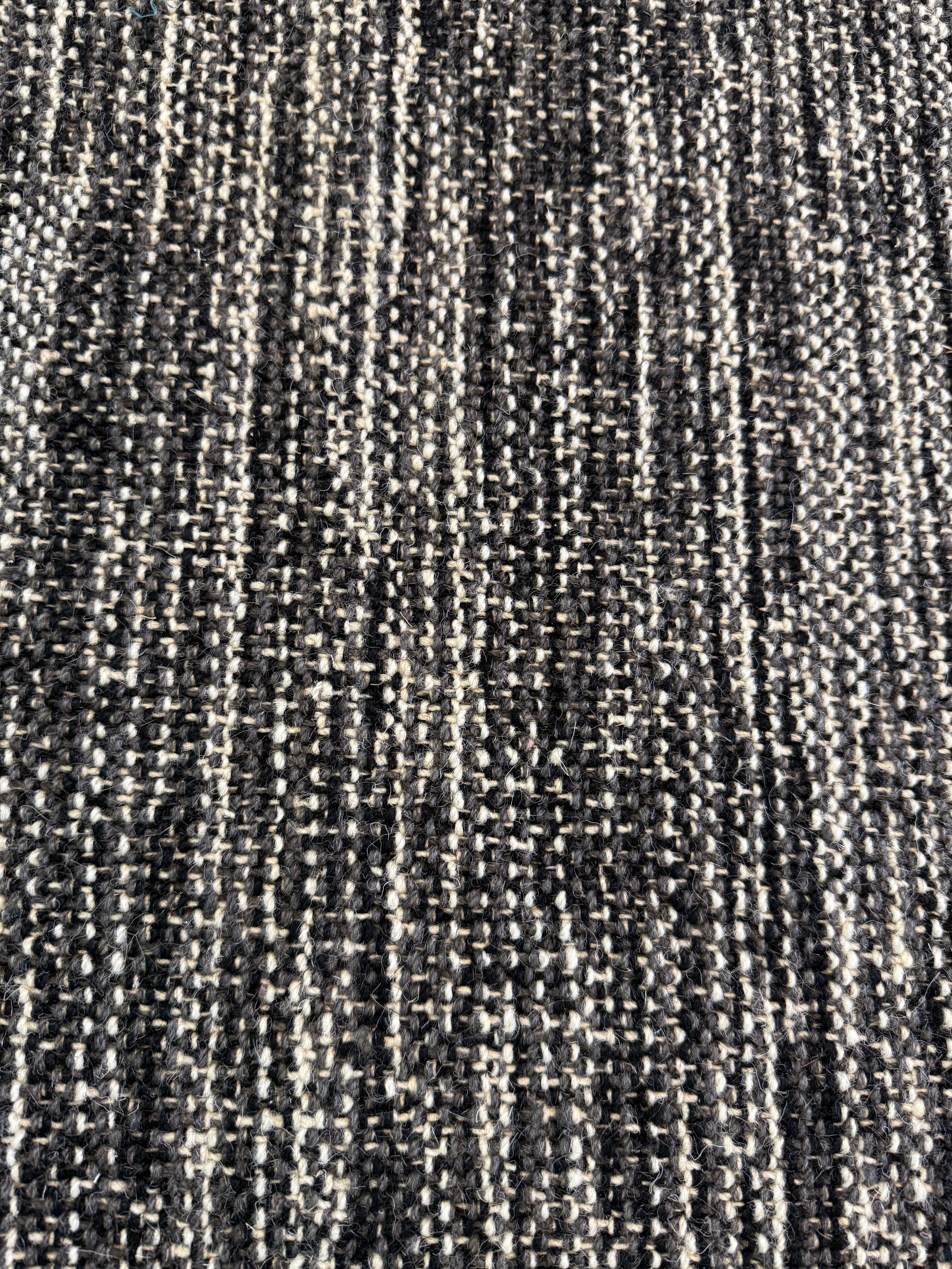 Dale Housden 9x12 Handwoven Durrie Textured Black and Charcoal