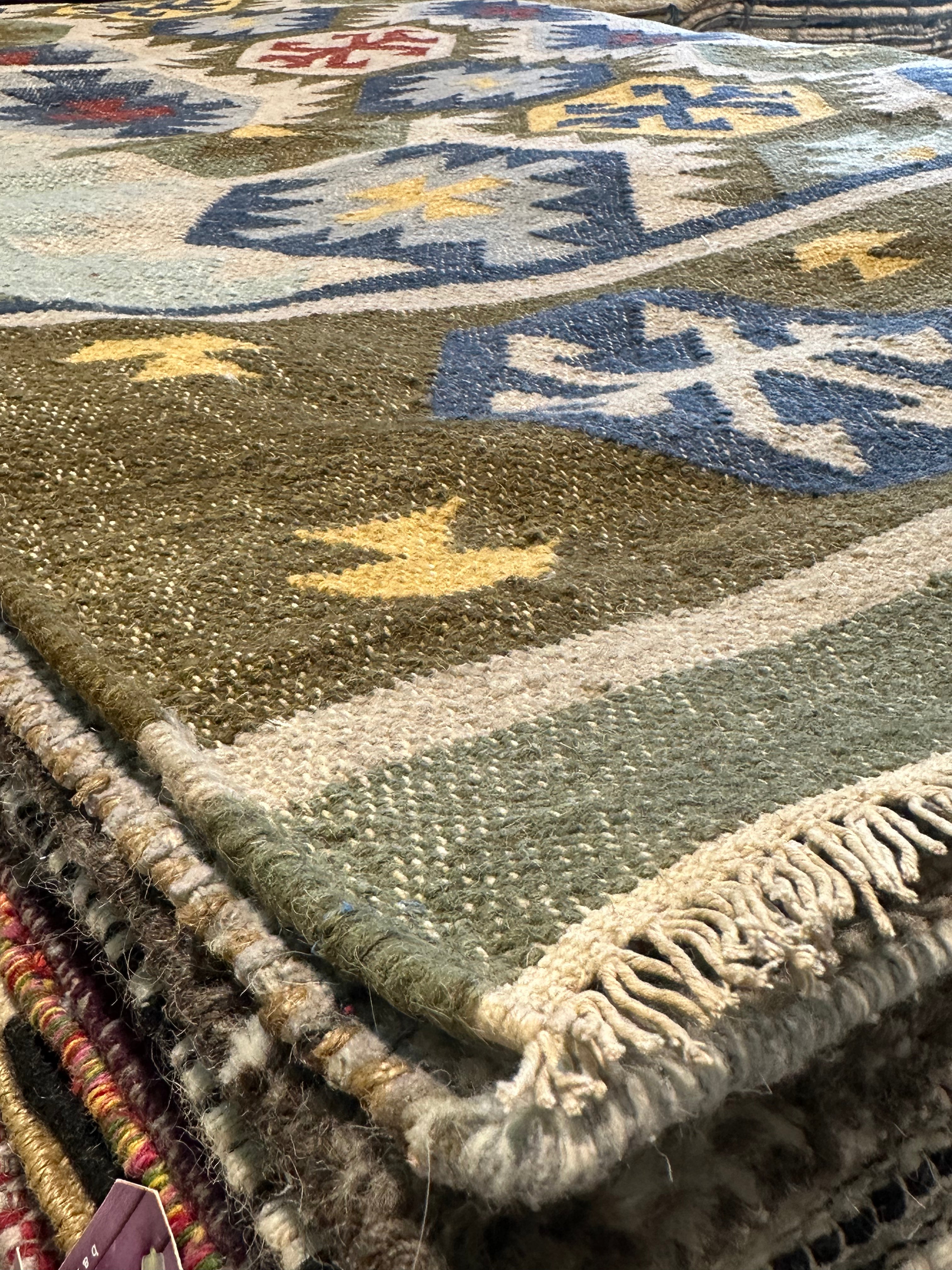 Fritai 5x8 Multi-Colored Handwoven Kilim