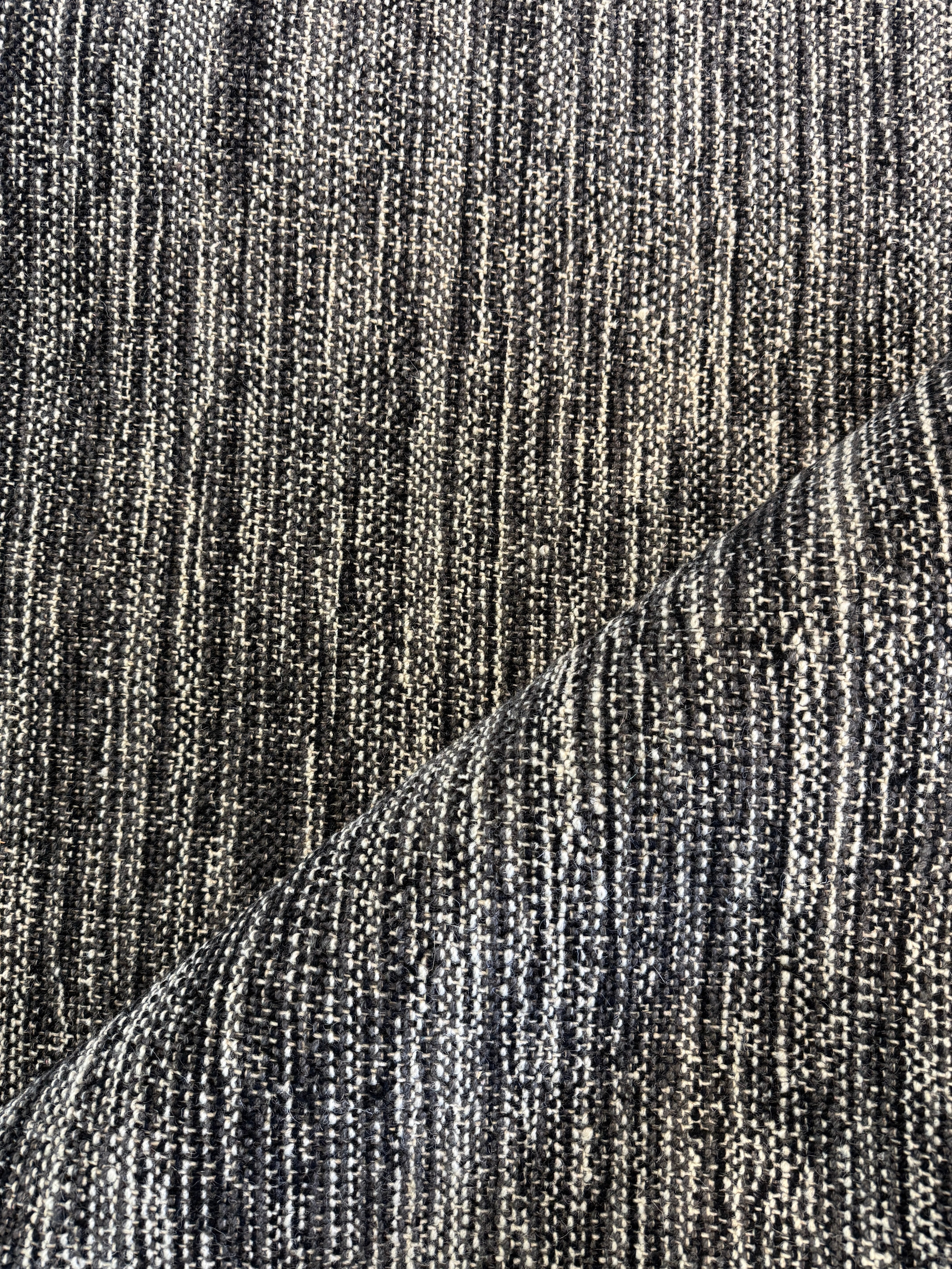 Dale Housden 9x12 Handwoven Durrie Textured Black and Charcoal