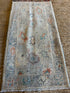 Annabeth Gish 2x3.10 Blue Afghani Whitewashed Oushak