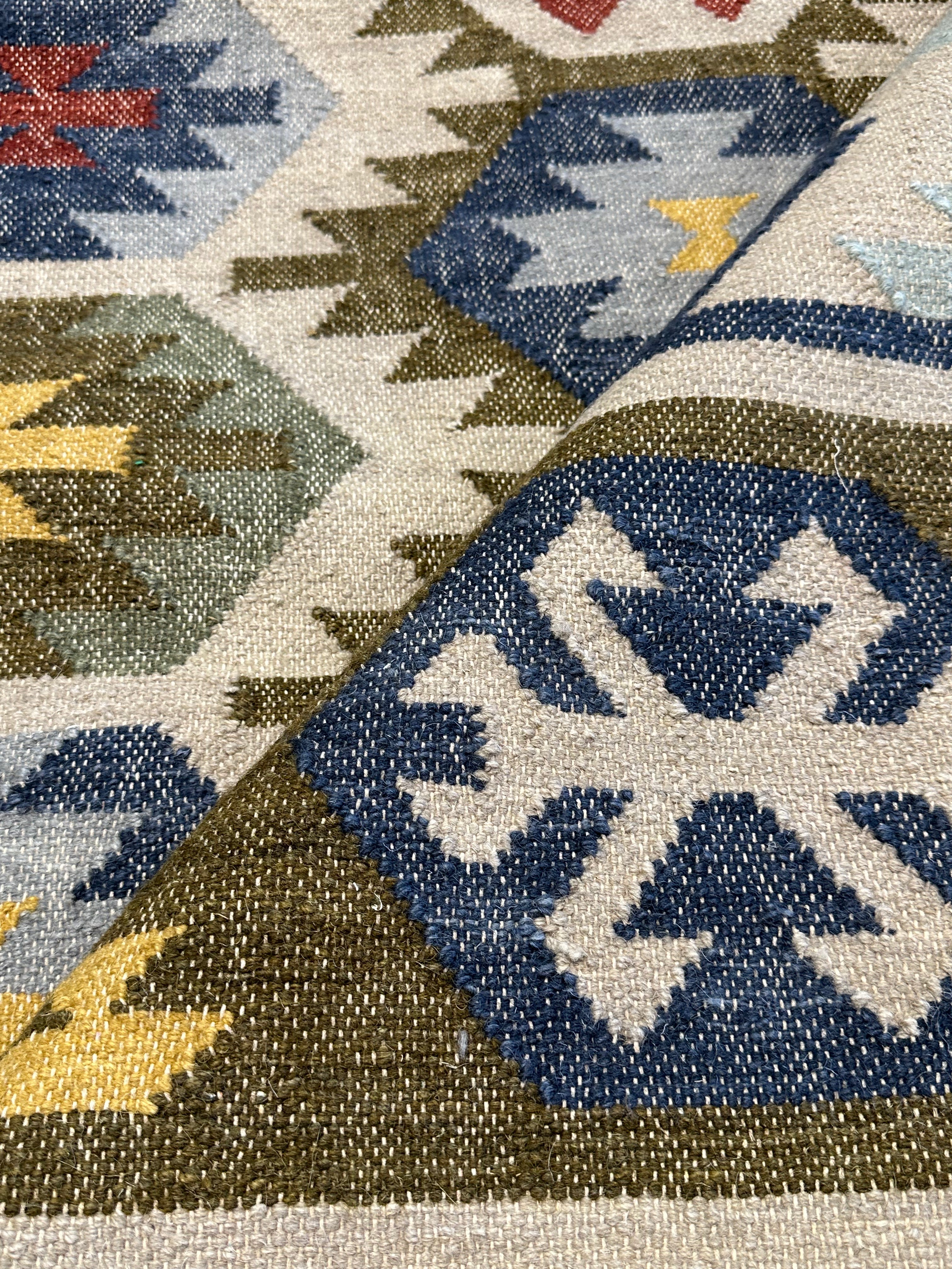 Fritai 5x8 Multi-Colored Handwoven Kilim
