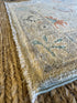 Annabeth Gish 2x3.10 Blue Afghani Whitewashed Oushak