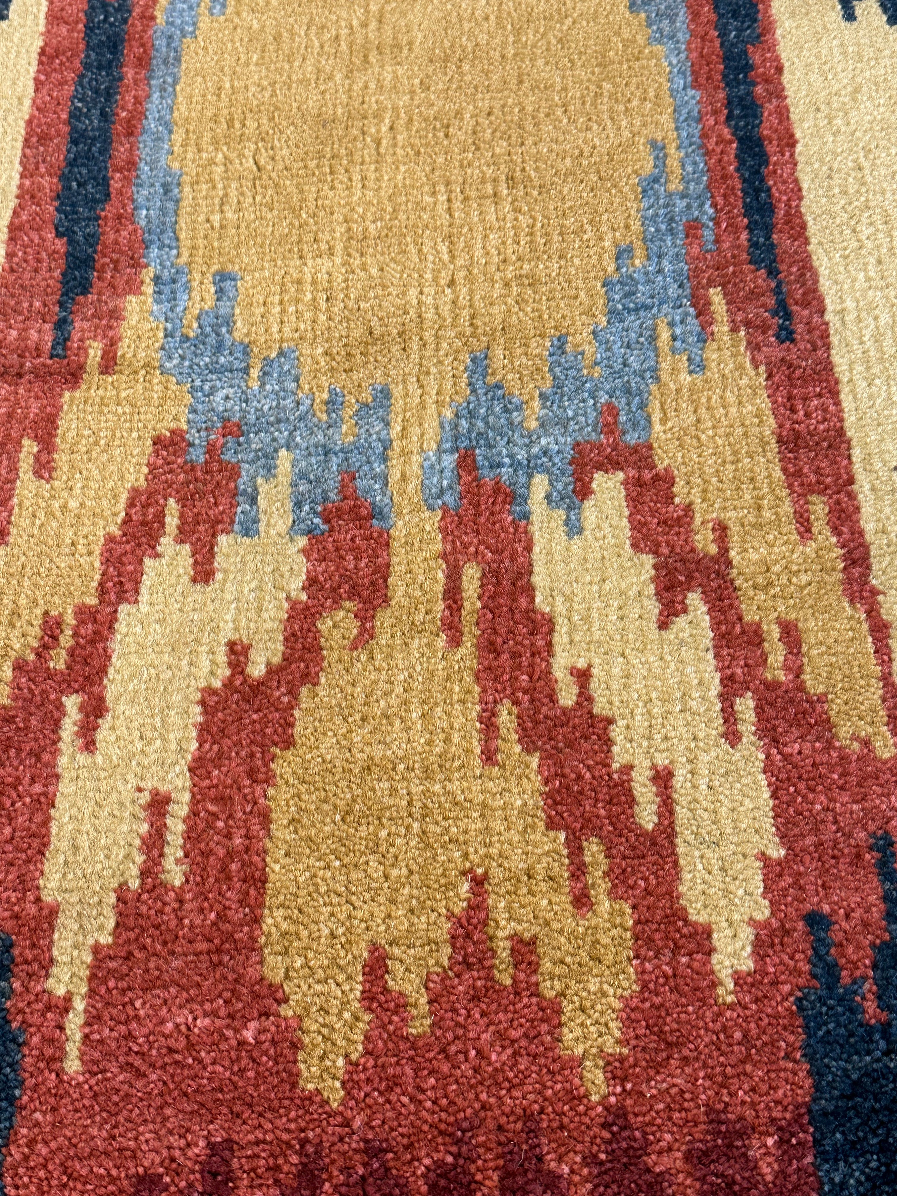 Stewart 5x7.3 Yellow Hand-Knotted Modern Rug