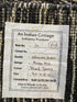 Brian Cunningham 9x12 Handwoven Durrie Textured Black and Charcoal