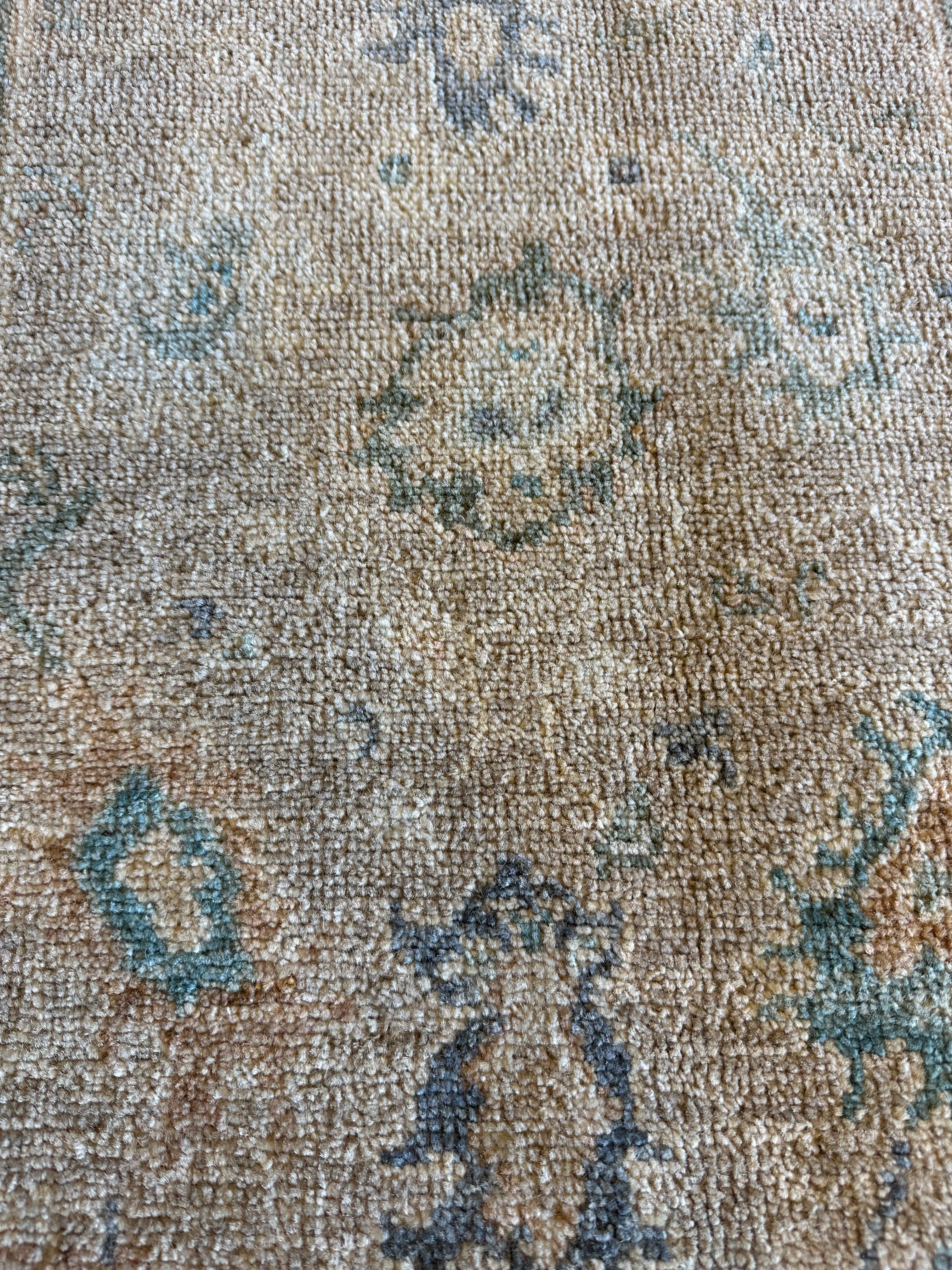 Hannah Love Lanier 2x3 Green Afghani Whitewashed Oushak