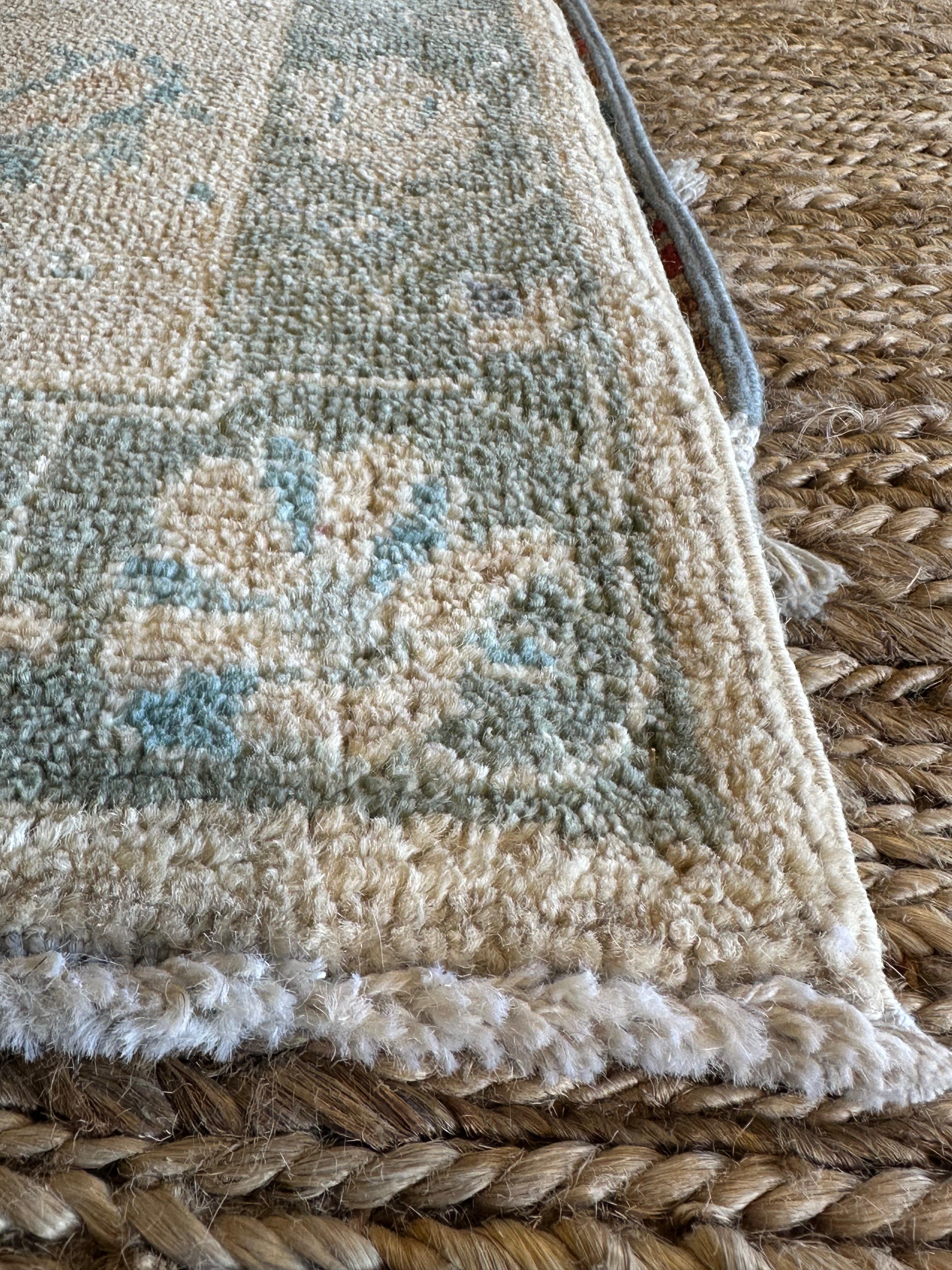 Hannah Love Lanier 2x3 Green Afghani Whitewashed Oushak