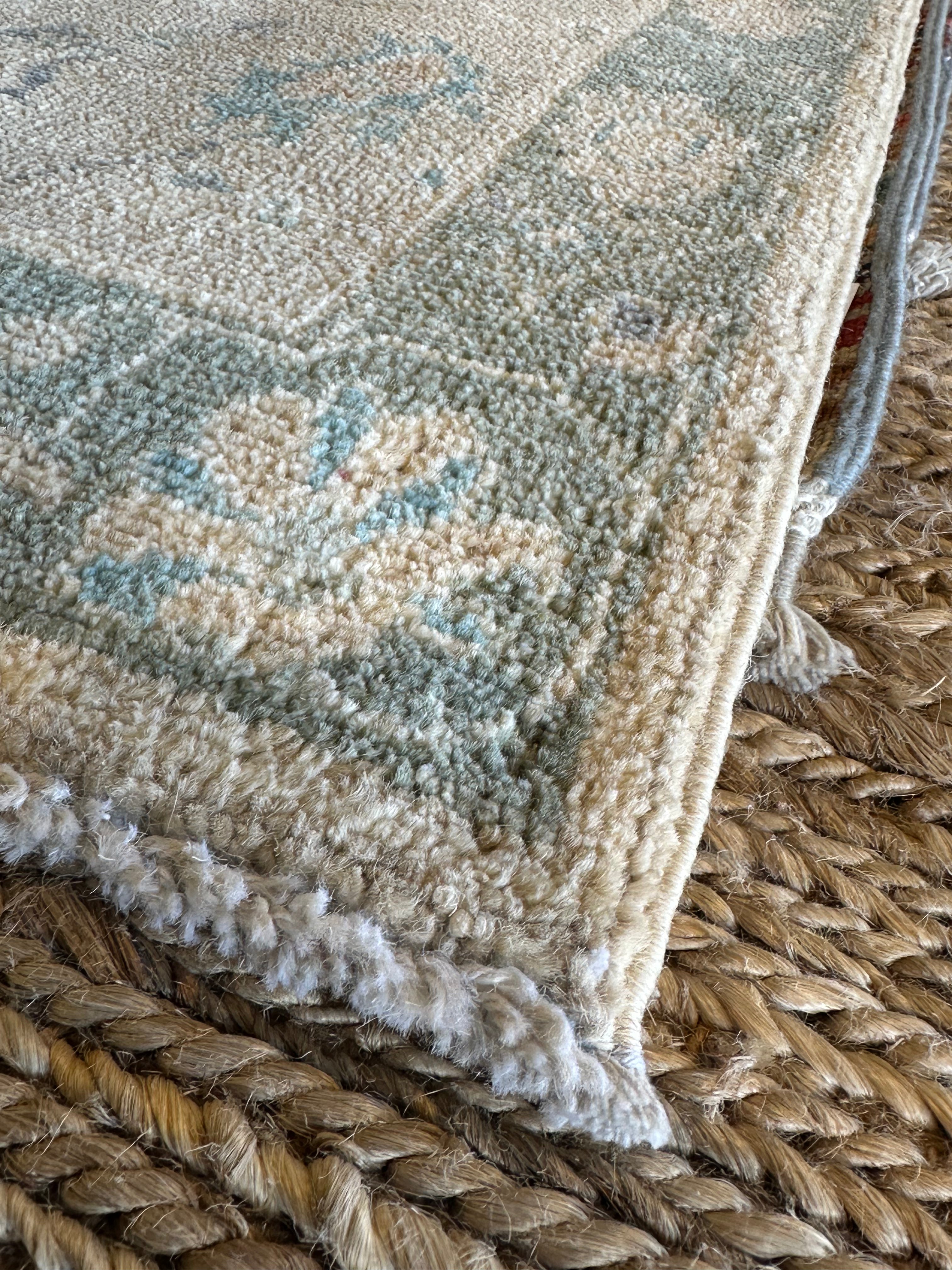 Hannah Love Lanier 2x3 Green Afghani Whitewashed Oushak