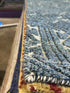 John Noble 5x8 Hand-Knotted Modern Rug Blue High-Low