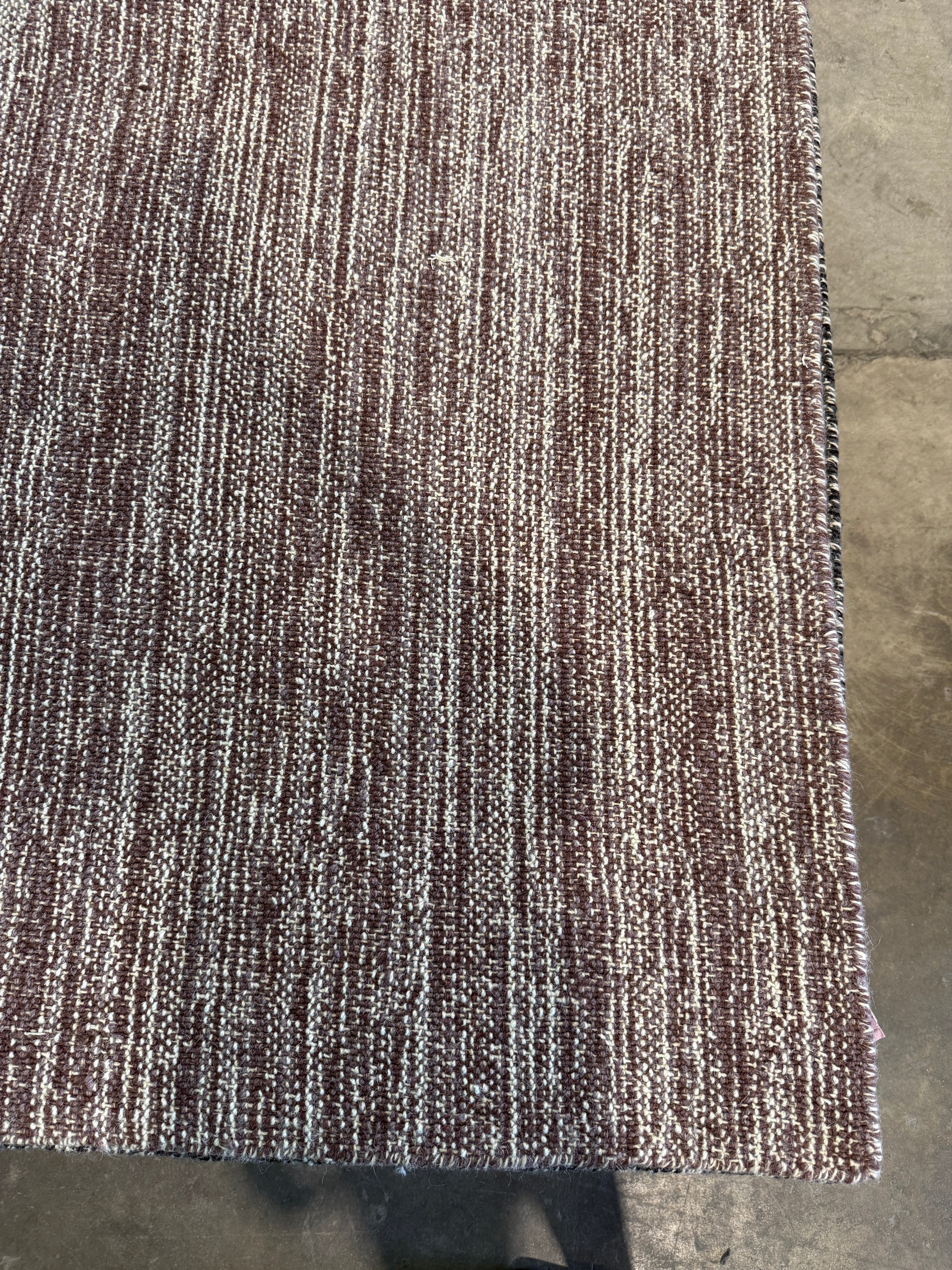 Tito Ortiz 9x12 Hand-Woven Durrie Textured Brown