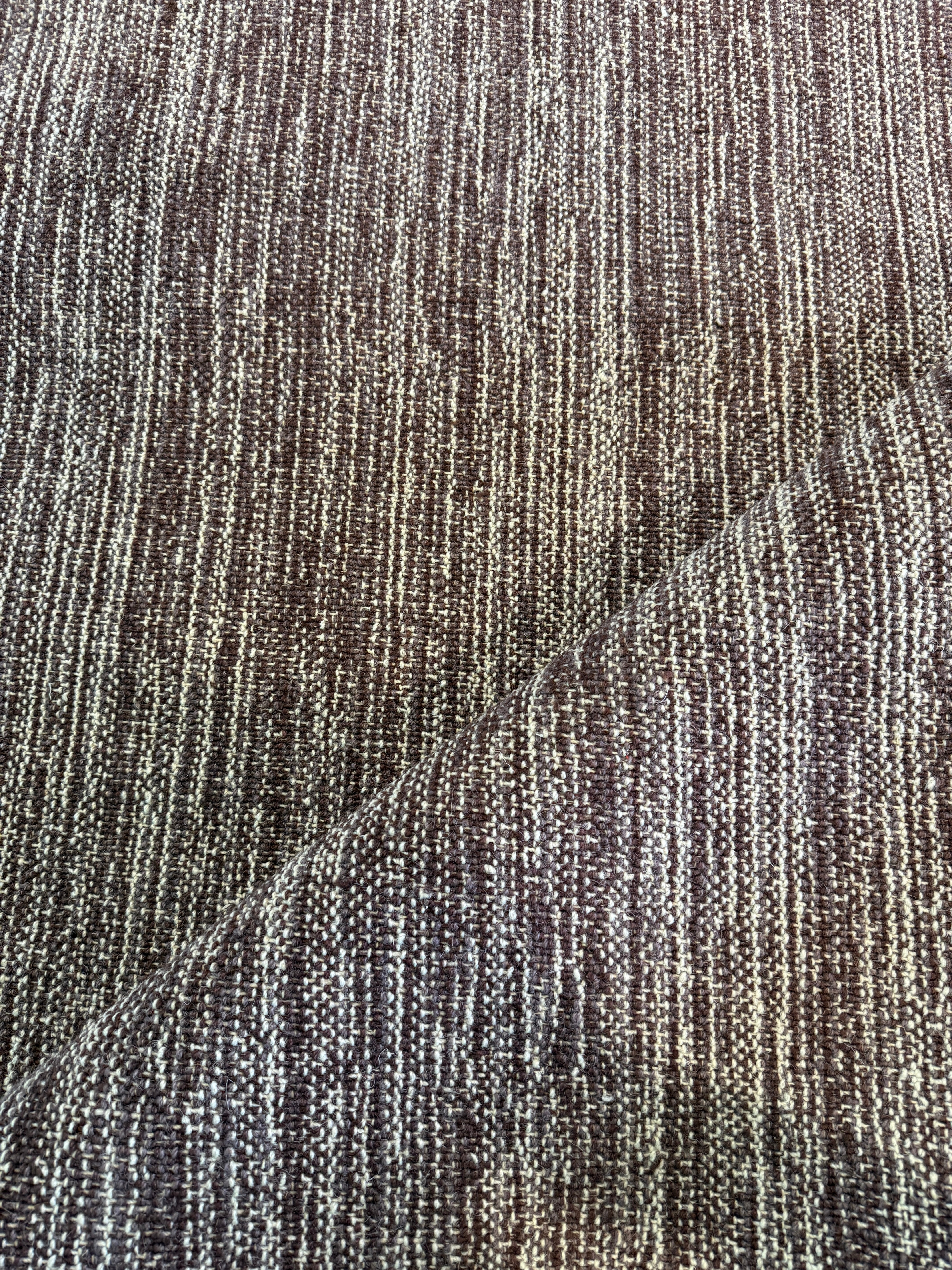 Tito Ortiz 9x12 Hand-Woven Durrie Textured Brown