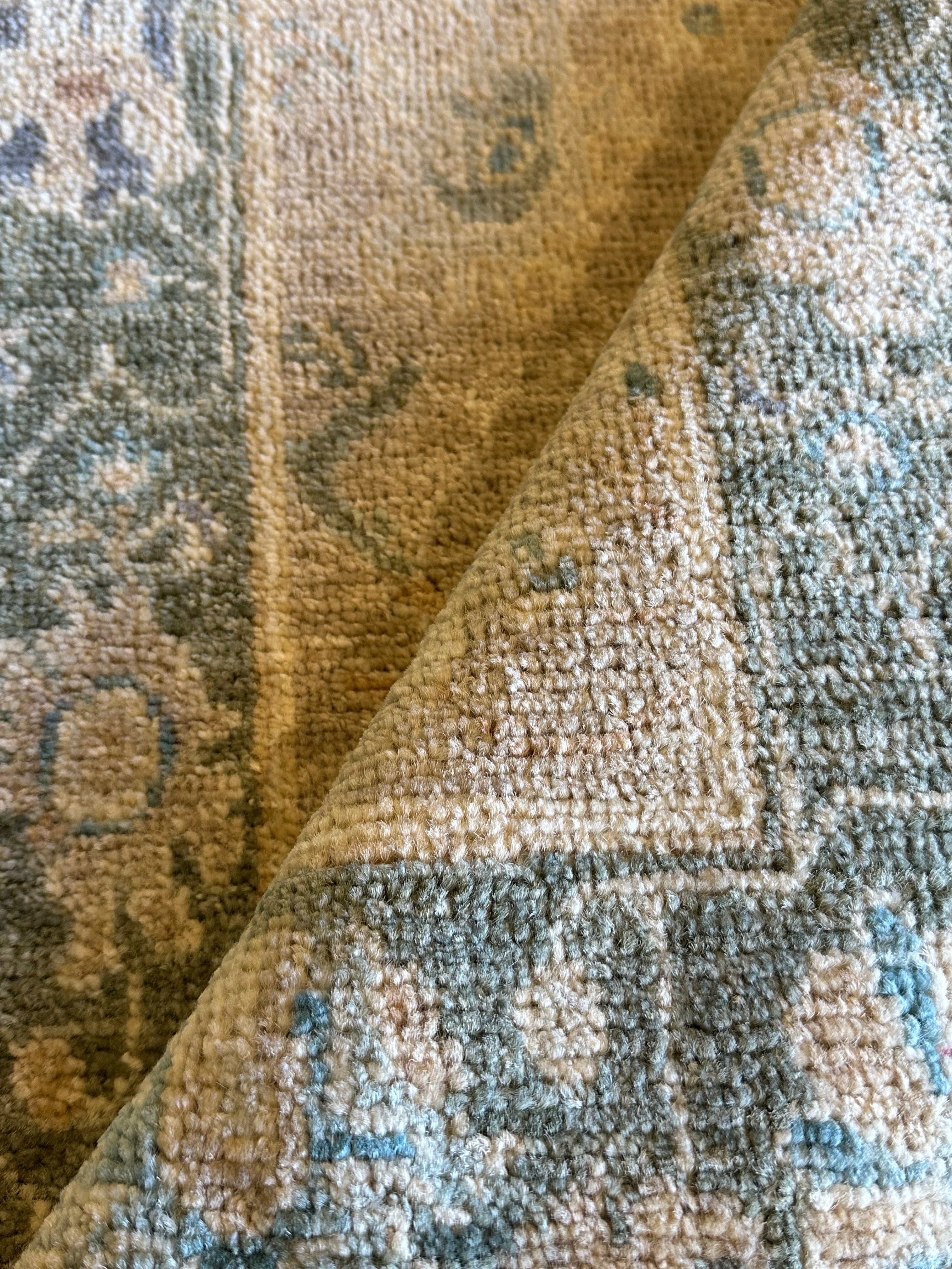 Hannah Love Lanier 2x3 Green Afghani Whitewashed Oushak