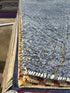 Bruce Spence 5x8 Hand-Knotted Modern Rug Blue High-Low
