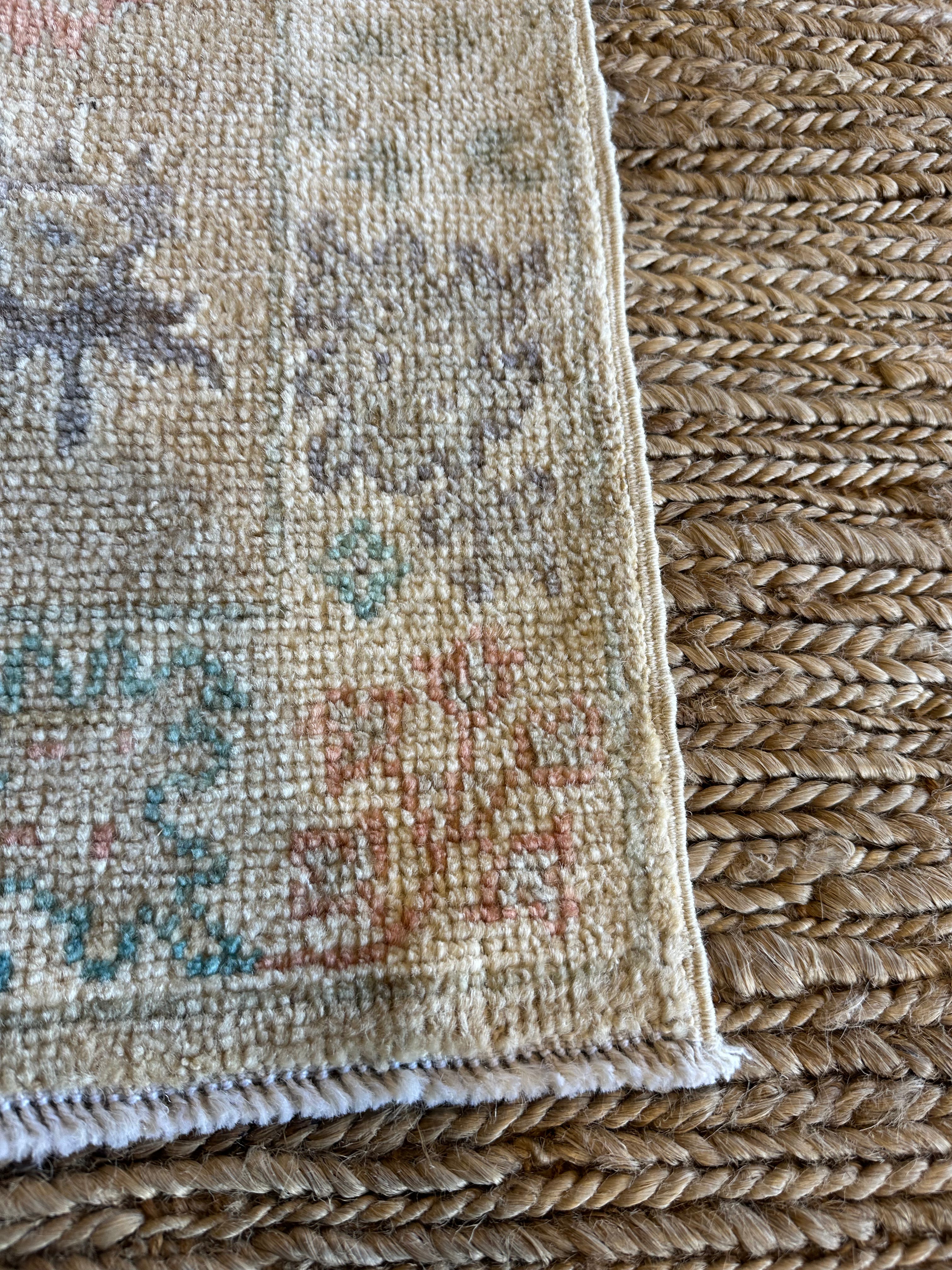 Sam Westfield 2x3 Beige Afghani Whitewashed Oushak